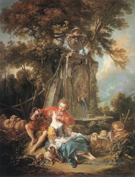 Rococo œuvres - Une pastorale automnale François Boucher classique rococo